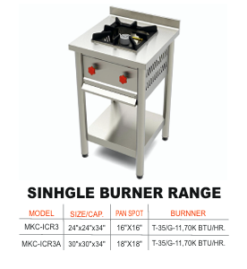 Single Burner Range