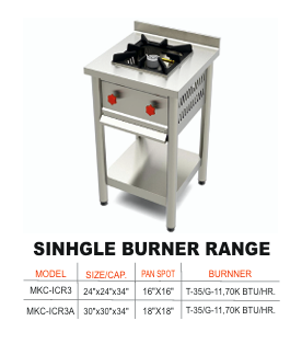 Single Burner Range