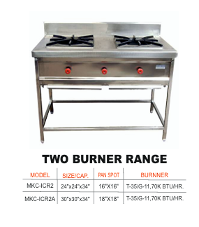 Double Burner Range
