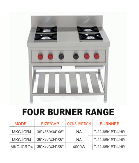 Four Burner Range
